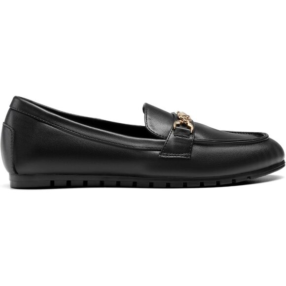 Dream Pairs Women Black-pu Faux Leather Lightweight Arch Support Slip On Flat - Picture 5 of 9
